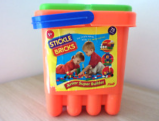 Stickle bricks big red 2024 bucket