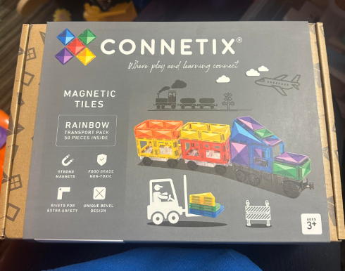 Connetix Magnetic Tiles Rainbow Transport Pack