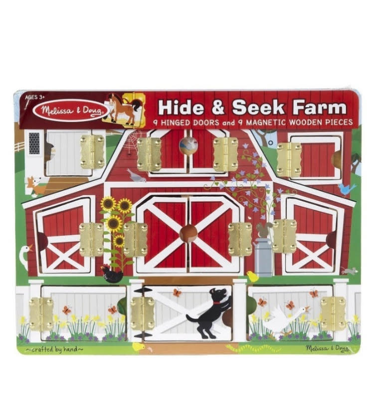 Wooden Magnetic Hide and Seek Farm