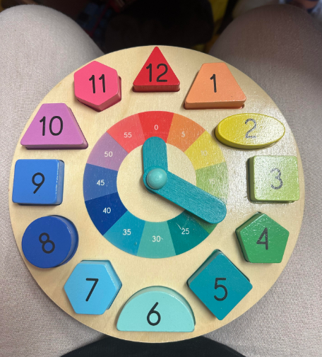 Kmart Wooden Clock and Puzzle