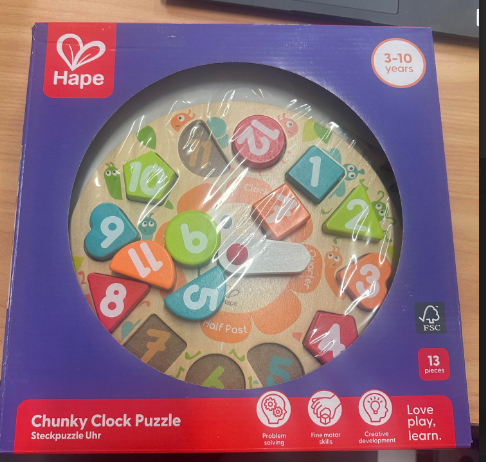 Hape Chunky Clock Puzzle 